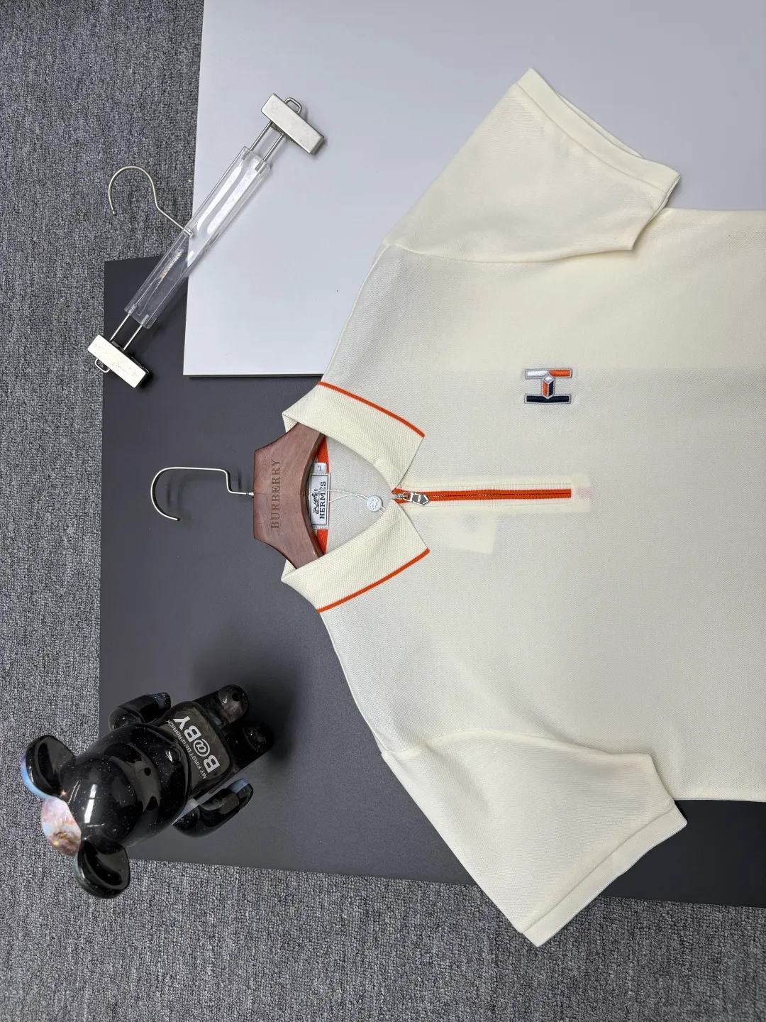 HERMES New Arrival Polo Same Style 210 ， Factory New Arrival Versatile : Black White Royal Blue Size：M-XXXL
